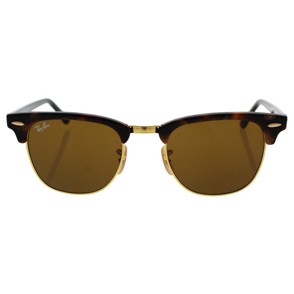 Ray Ban Ray Ban RB 3016 Clubmaster 1160 - Tortoise-Black/Brown by Ray Ban for Unisex - 49-21-140 mm Sunglasses