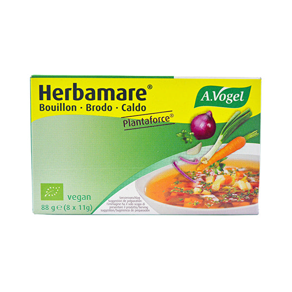 Vogel Organic Herbamare Bouillon Vegetable Stock Cubes Low Sodium ( x 8) Pack 9.5g