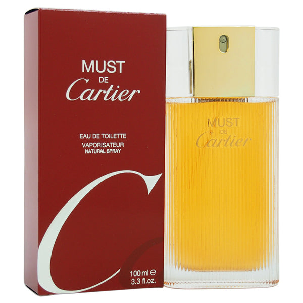 Cartier Must De Cartier by Cartier for Women - 3.4 oz EDT Spray