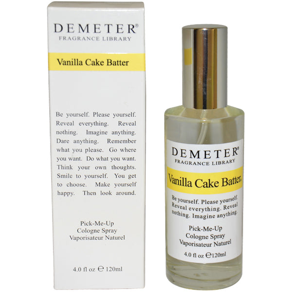 Demeter Vanilla Cake Batter by Demeter for Women - 4 oz Cologne Spray