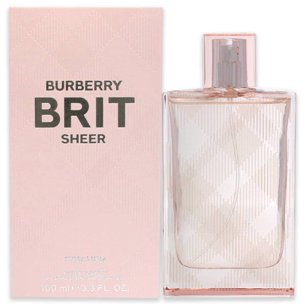 Burberry Burberry Brit Sheer by Burberry for Women - 3.3 oz EDT Spray