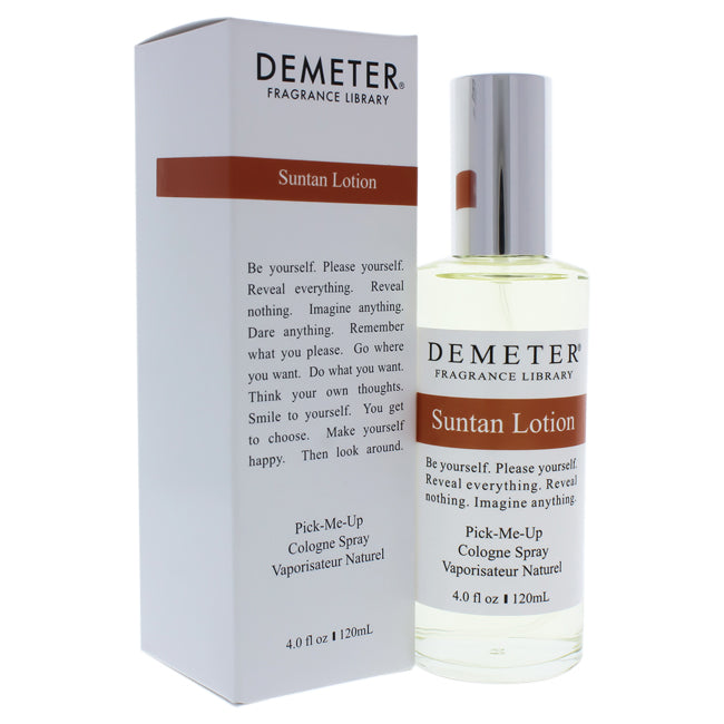 Demeter Suntan Lotion by Demeter for Women - 4 oz Cologne Spray