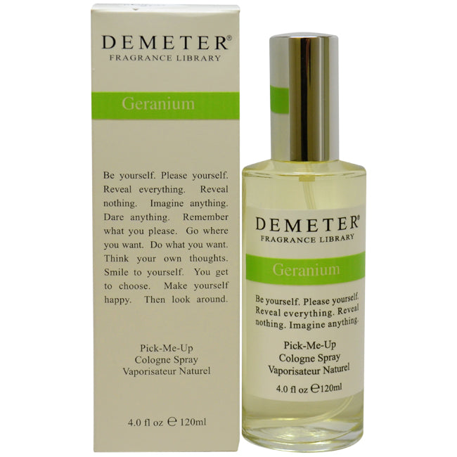 Demeter Geranium by Demeter for Women - 4 oz Cologne Spray