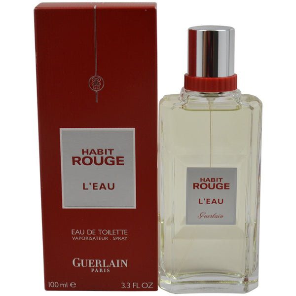 Guerlain Habit Rouge Leau by Guerlain for Women - 3.3 oz EDT Spray