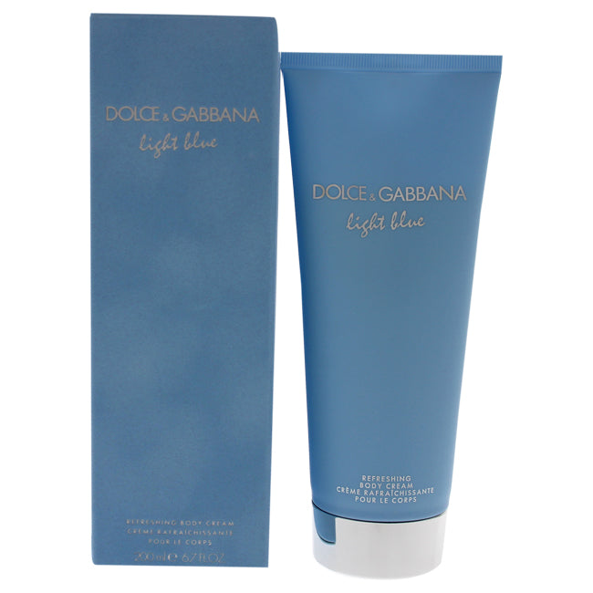 Dolce and Gabbana Light Blue by Dolce and Gabbana for Women - 6.7 oz Refreshing Body Cream