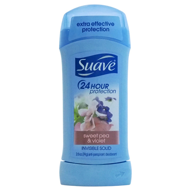 Suave 24 Hour Protection Invisible Solid Anti-Perspirant Deodorant Sweet Pea & Violet by Suave for Women - 2.6 oz Deodorant Powder