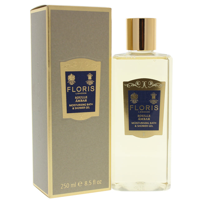 Floris London Soulle Ambar Moisturising Bath & Shower Gel by Floris London for Women - 8.5 oz Bath & Shower Gel