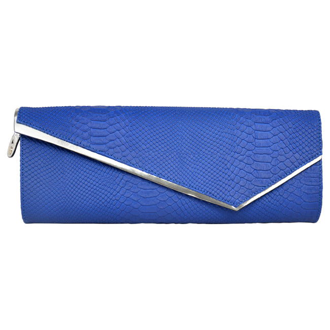 BCBGeneration Jett Asymmetrical Baguette Clutch - Royal Blue by BCBGeneration for Women - 1 Pc Bag