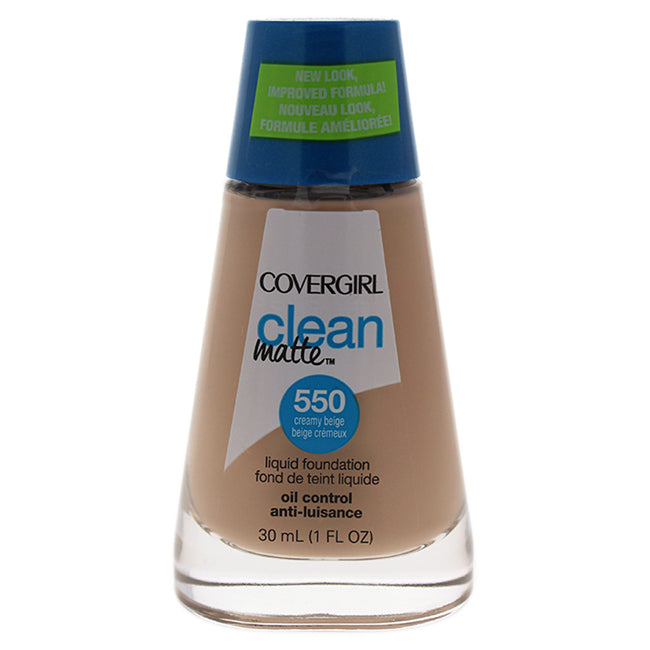 Covergirl Clean Matte Liquid Foundation - # 550 Creamy Beige by CoverGirl for Women - 1 oz Foundation