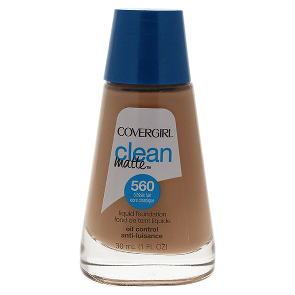 Covergirl Clean Matte Liquid Foundation - # 560 Classic Tan by CoverGirl for Women - 1 oz Foundation