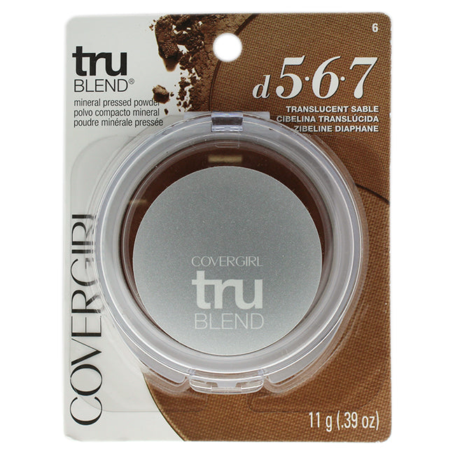 CoverGirl TruBlend Pressed Powder - # 6 Translucent Sable by CoverGirl for Women - 0.39 oz Powder