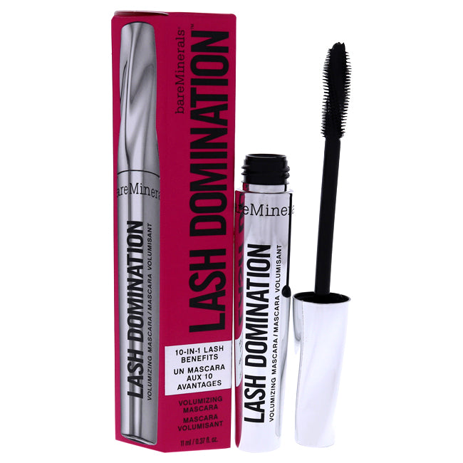 BareMinerals Lash Domination Volumizing Mascara - Intense Black by bareMinerals for Women - 0.37 oz Mascara