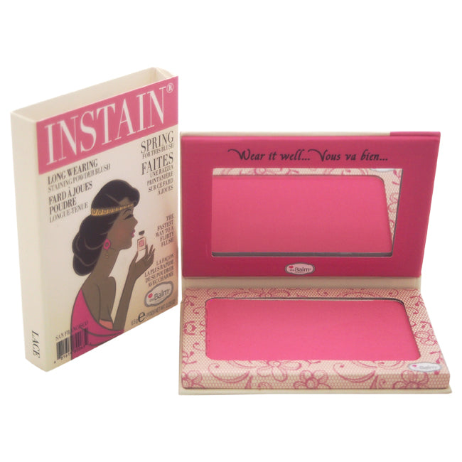 the Balm Instain Long-Wearing Powder Staining Blush - Lace by the Balm for Women - 0.23 oz Powder Blush