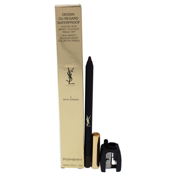 Yves Saint Laurent Dessin Du Regard Waterproof Eye Pencil - 2 Brun Danger by Yves Saint Laurent for Women - 0.04 oz Eye Pencil