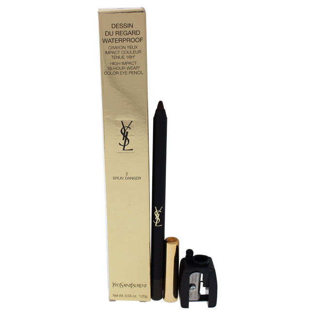 Yves Saint Laurent Dessin Du Regard Waterproof Eye Pencil - 2 Brun Danger by Yves Saint Laurent for Women - 0.04 oz Eye Pencil