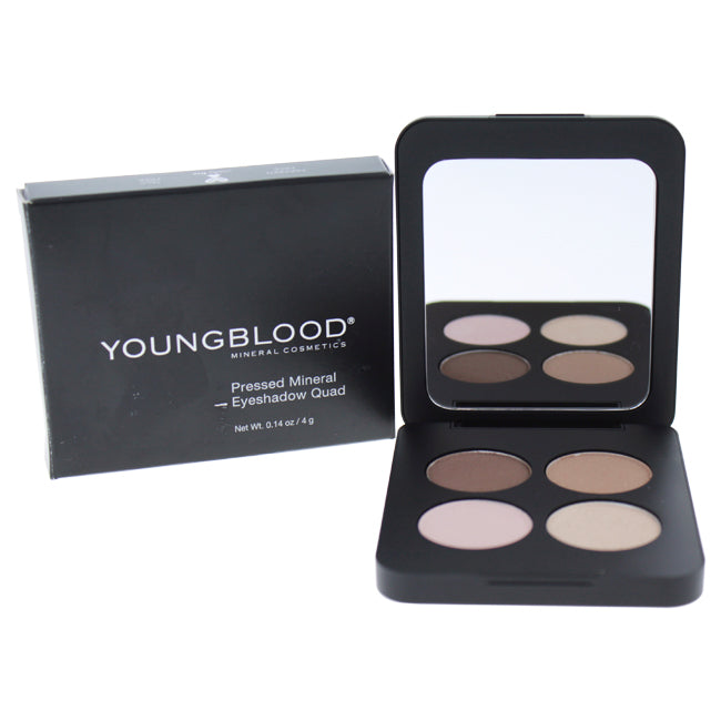 Youngblood Pressed Mineral Eyeshadow Quad - Shanghai Nights by Youngblood for Women - 0.14 oz Eyeshadow