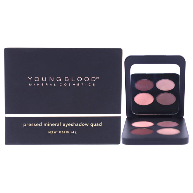 Youngblood Pressed Mineral Eyeshadow Quad - Vintage by Youngblood for Women - 0.14 oz Eye Shadow