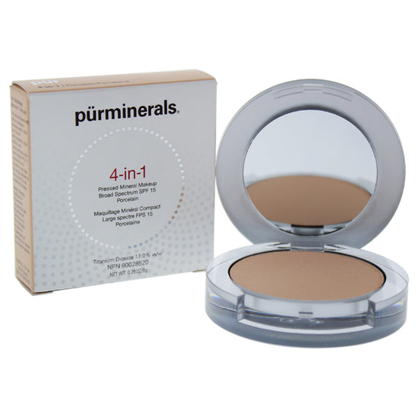 Pur Minerals 4-in-1 Pressed Mineral Makeup Powder SPF 15 - LP4 Porcelain by Pur Minerals for Women - 0.28 oz Foundation