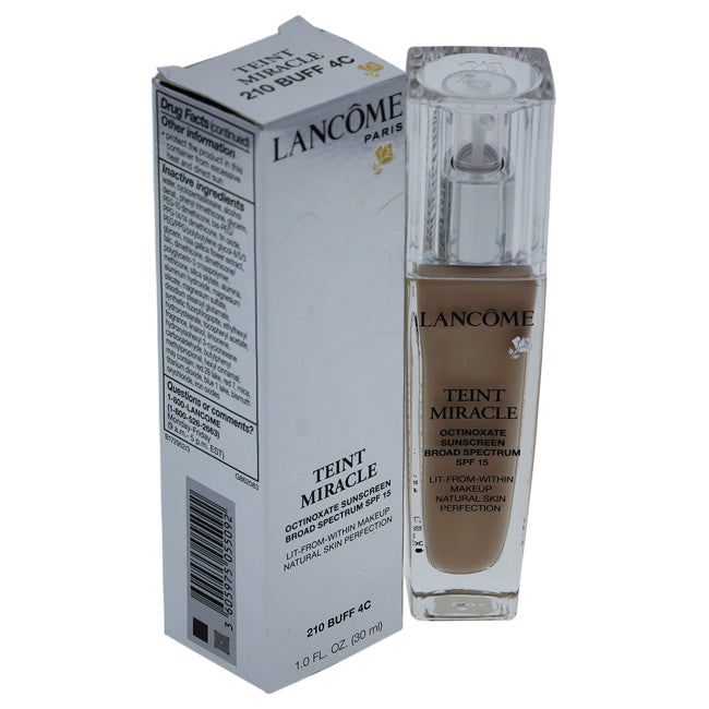 Lancome Teint Miracle Lit-From-Within Makeup Sunscreen SPF 15 - # 210 Buff 4C by Lancome for Women - 1 oz Foundation