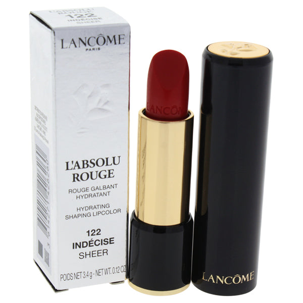 Lancome LAbsolu Rouge Hydrating Shaping Lipcolor - # 122 Indecise - Sheer by Lancome for Women - 0.12 oz Lipstick