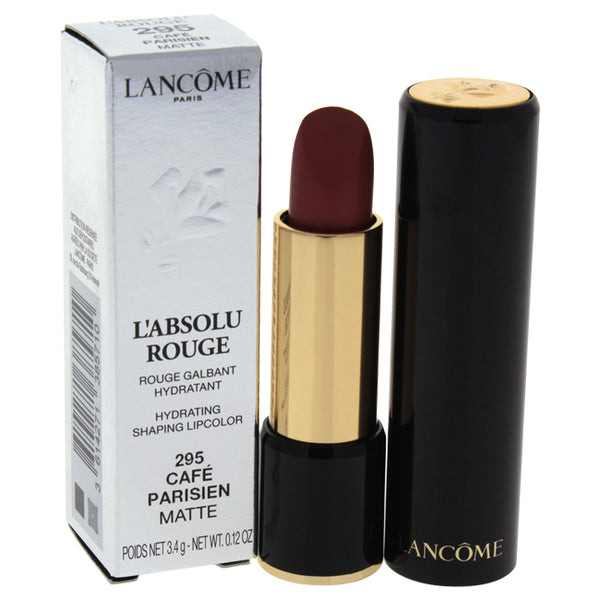 Lancome LAbsolu Rouge Hydrating Shaping Lipcolor - # 295 Cafe Parisien - Matte by Lancome for Women - 0.12 oz Lipstick