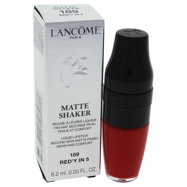 Lancome Matte Shaker Liquid Lipstick - # 189 RedY In 5 by Lancome for Women - 0.2 oz Lipstick