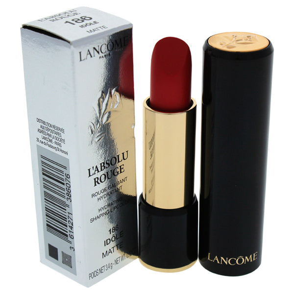 Lancome LAbsolu Rouge Hydrating Shaping Lipcolor - # 186 Idole/Matte by Lancome for Women - 0.12 oz Lipstick