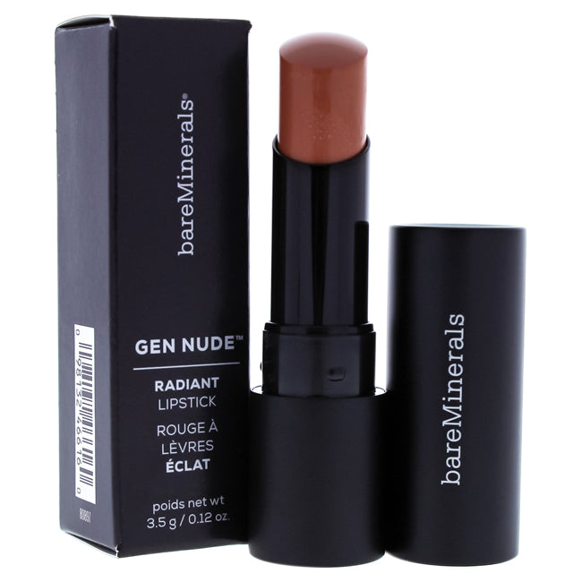 BareMinerals Gen Nude Radiant Lipstick - HoneyBun by bareMinerals for Women - 0.12 oz Lipstick