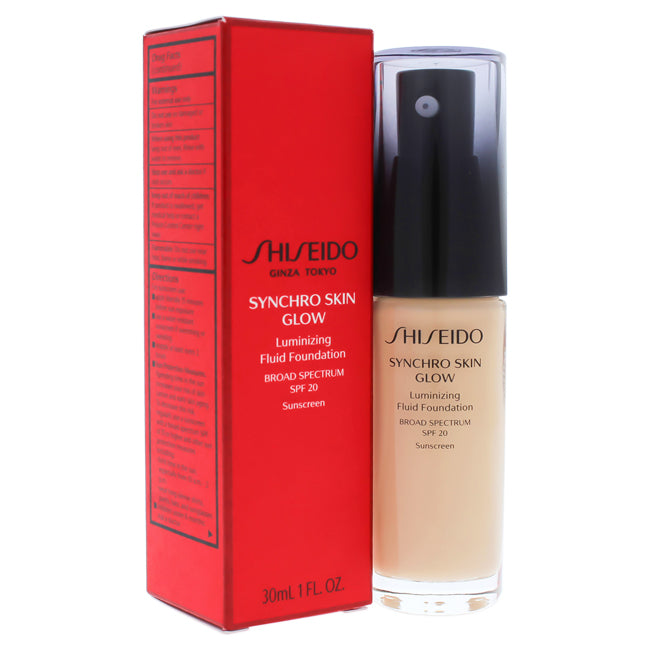 Shiseido Synchro Skin Glow Luminizing Fluid Foundation SPF 20 - 02 Neutral by Shiseido for Women - 1 oz Foundation