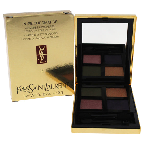 Yves Saint Laurent Pure Chromatics 4 Wet and Dry Eye Shadows - 6 by Yves Saint Laurent for Women - 0.18 oz Eyeshadow