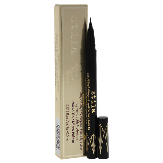 Stila Stay All Day Waterproof Liquid Eye Liner Micro Tip - Intense Black by Stila for Women - 0.016 oz Eyeliner