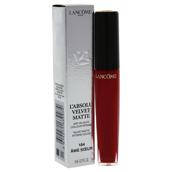 Lancome LAbsolu Velvet Matte Lip Gloss - # 184 Ame Soeur by Lancome for Women - 0.27 oz Lip Gloss