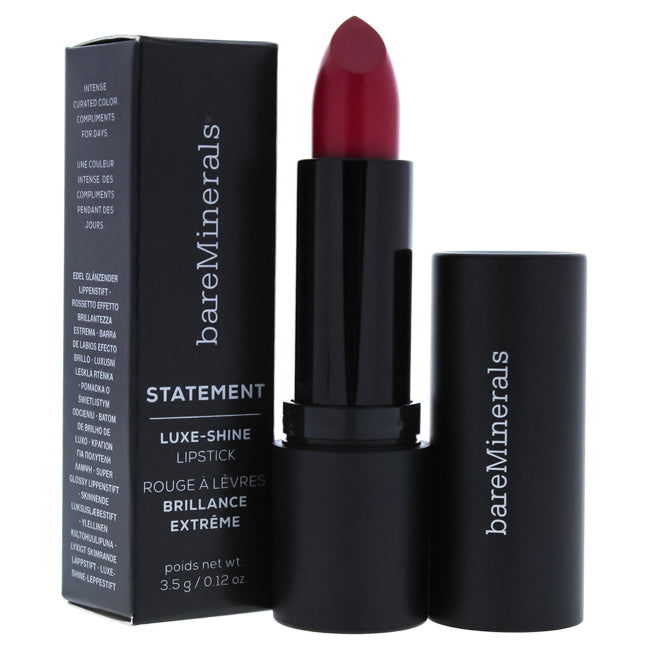 bareMinerals Statement Luxe-Shine Lipstick - Alpha by bareMinerals for Women - 0.12 oz Lipstick