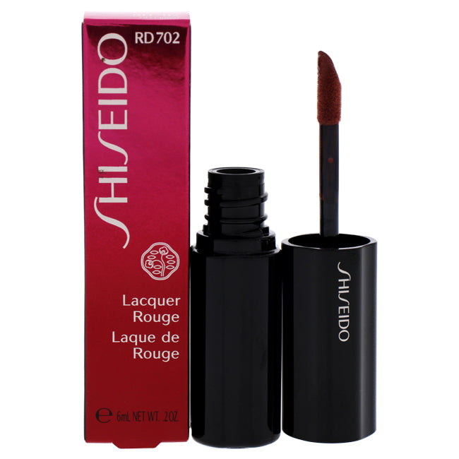 Shiseido Lacquer Rouge - RD702 Savage by Shiseido for Women - 0.2 oz Lip Gloss