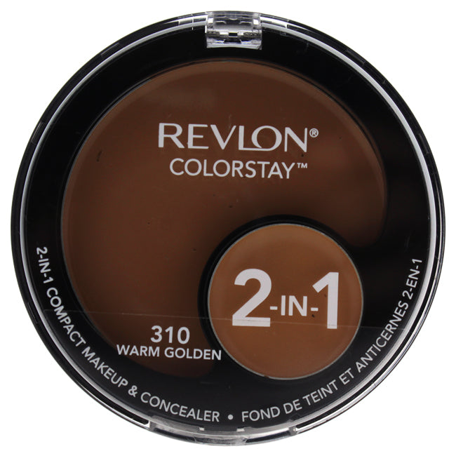 Revlon ColorStay 2-In-1 Compact Makeup & Concealer - # 310 Warm Golden by Revlon for Women - 0.42 oz Concealer