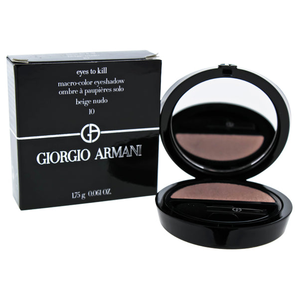 Giorgio Armani Eyes to Kill Macro-Color Eyeshadow - 10 Beige Nudo by Giorgio Armani for Women - 0.061 oz Eyeshadow