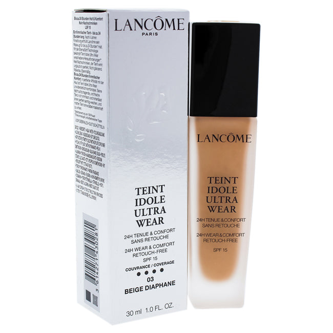 Lancome Teint Idole Ultra 24H Wear and Comfort Foundation SPF 15 - 03 Beige Diaphane by Lancome for Women - 1 oz Foundation