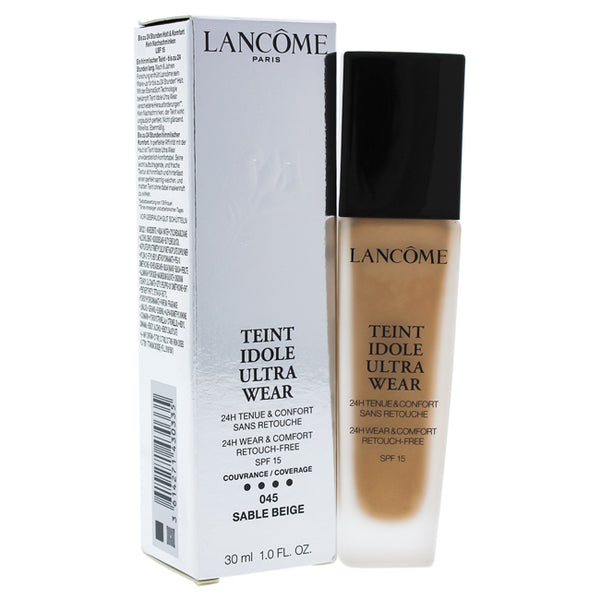 Lancome Teint Idole Ultra 24H Wear and Comfort Foundation SPF 15 - 045 Sable Beige by Lancome for Women - 1 oz Foundation