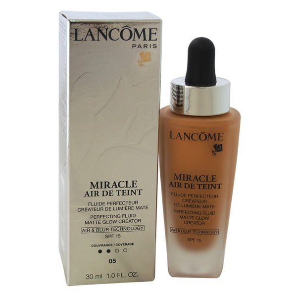 Lancome Miracle Air De Teint Perfecting Fluid Matte Glow Creator SPF 15 - # 05 Beige Noi by Lancome for Women - 0.1 oz Fluid