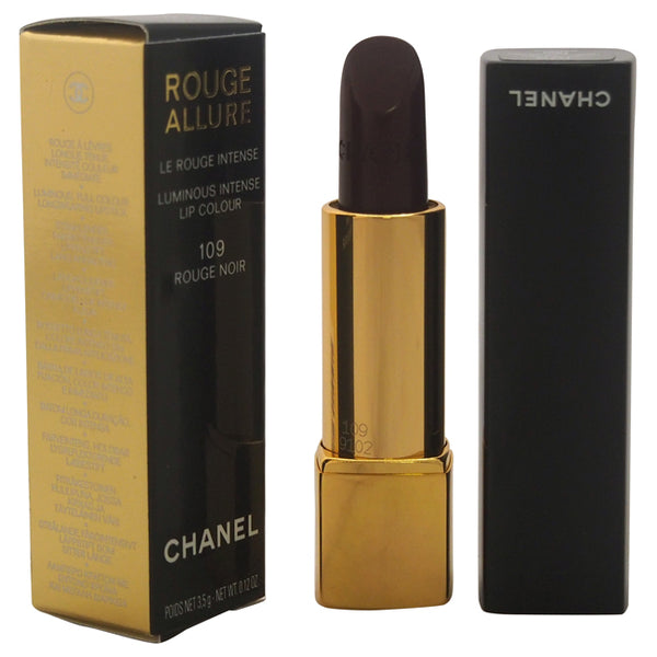 Chanel Rouge Allure Luminous Intense Lip Colour - 109 Rouge Noir by Chanel for Women - 0.12 oz Lipstick