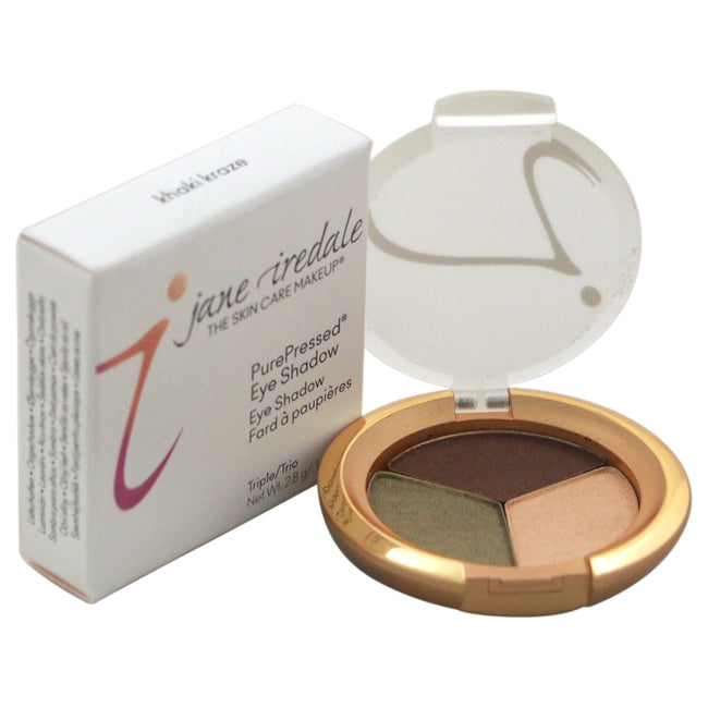 Jane Iredale PurePressed Eyeshadow Triple - Khaki Kraze by Jane Iredale for Women - 0.1 oz Eyeshadow