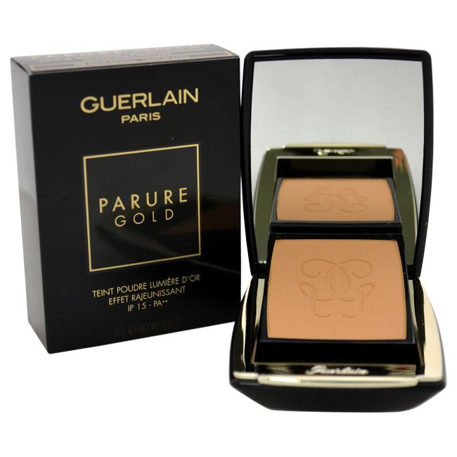 Guerlain Parure Gold Radiance Powder Foundation SPF15 - # 04 Beige Moyen/Medium Beige by Guerlain for Women - 0.35 oz Foundation