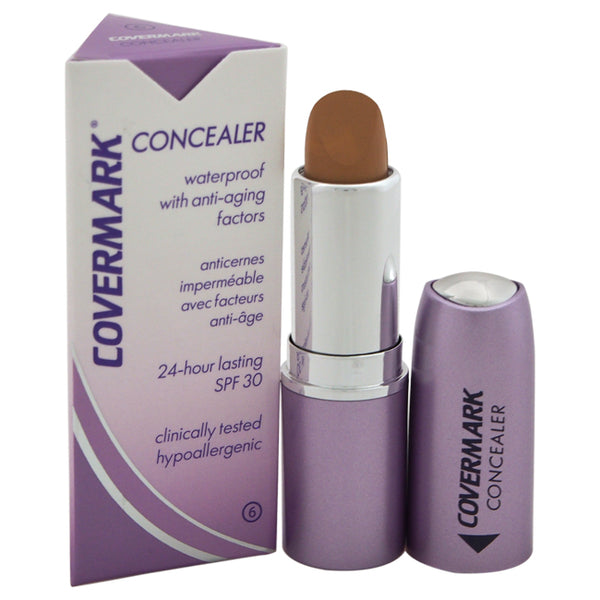 Covermark Concealer Waterproof with Anti-Aging Factors SPF 30 - # 6 by Covermark for Women - 0.18 oz Concealer