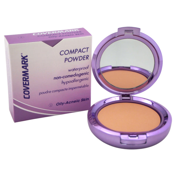 Covermark Compact Powder Waterproof - # 2 - Oily-Acneic Skin by Covermark for Women - 0.35 oz Powder