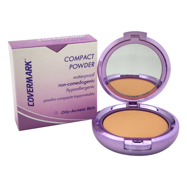 Covermark Compact Powder Waterproof - # 3 - Oily-Acneic Skin by Covermark for Women - 0.35 oz Powder