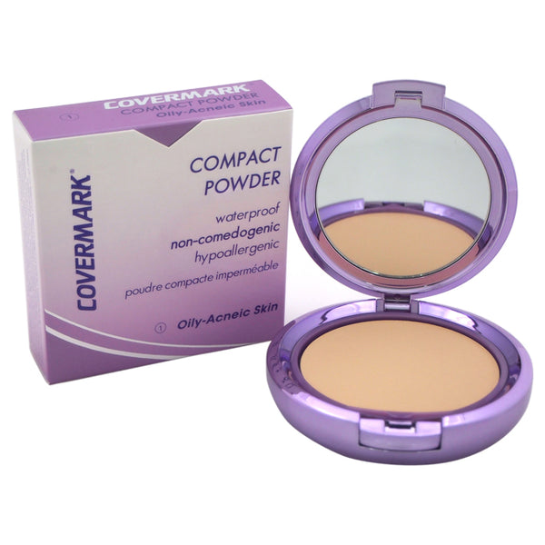 Covermark Compact Powder Waterproof - # 1 - Oily-Acneic Skin by Covermark for Women - 0.35 oz Powder