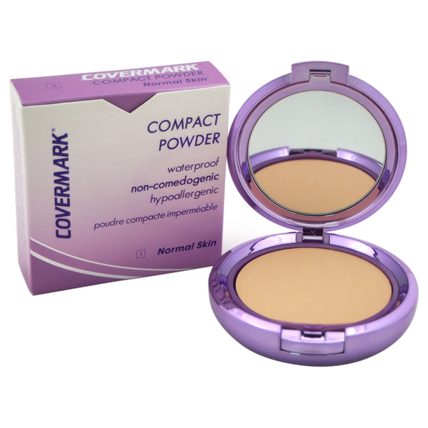 Covermark Compact Powder Waterproof - # 1 - Normal Skin by Covermark for Women - 0.35 oz Powder