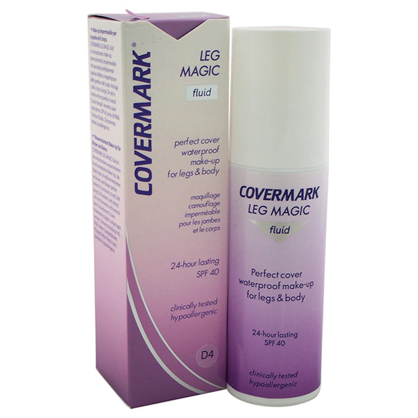 Covermark Leg Magic Fluid Make-Up For Leg & Body Waterproof SPF 40 - # D4 by Covermark for Women - 2.54 oz Makeup
