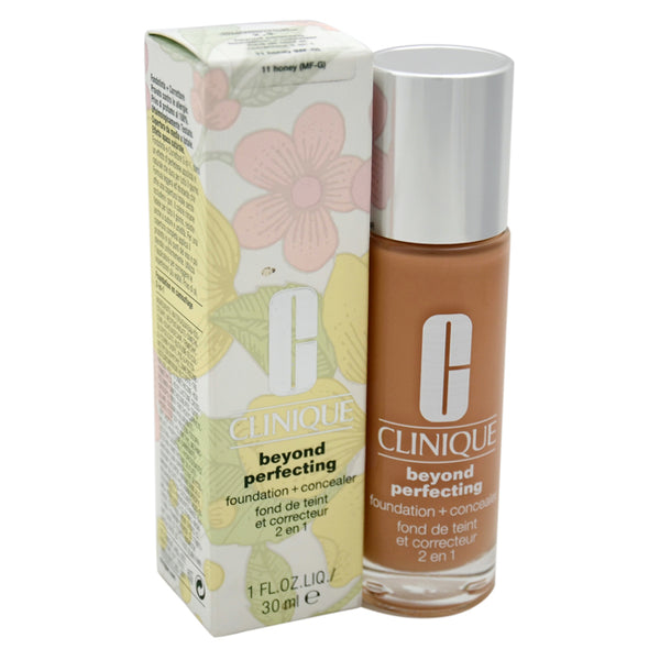 Clinique Beyond Perfecting Foundation Plus Concealer - 11 Honey MF-G by Clinique for Women - 1 oz Makeup