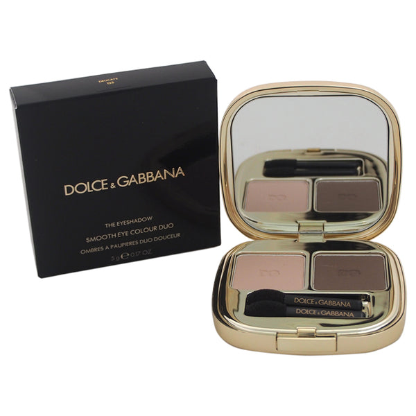 Dolce and Gabbana The Eyeshadow Smooth Eye Colour Duo - 125 Delicate by Dolce and Gabbana for Women - 0.17 oz Eyeshadow